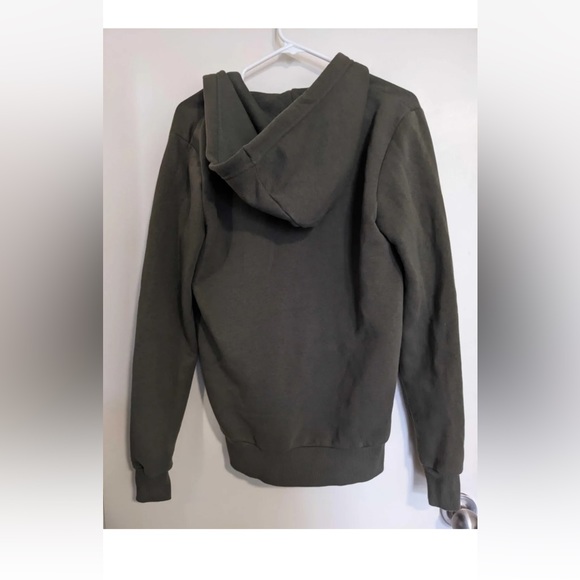 H&M Basic Zip Hoodie Sweater - Dark Green - Size Small - Picture 5 of 7
